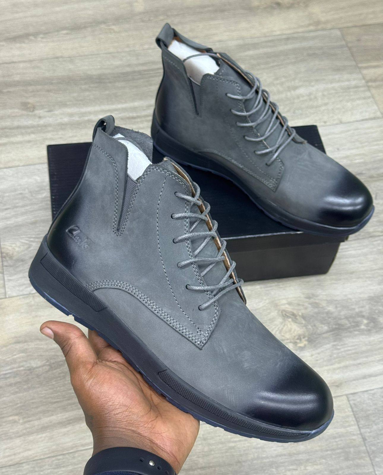 Clarks Leather Boots - Image 3