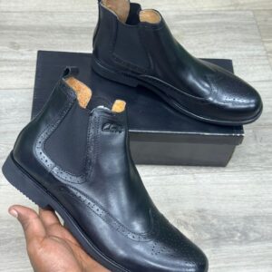 Clarks Laceless Leather Boots