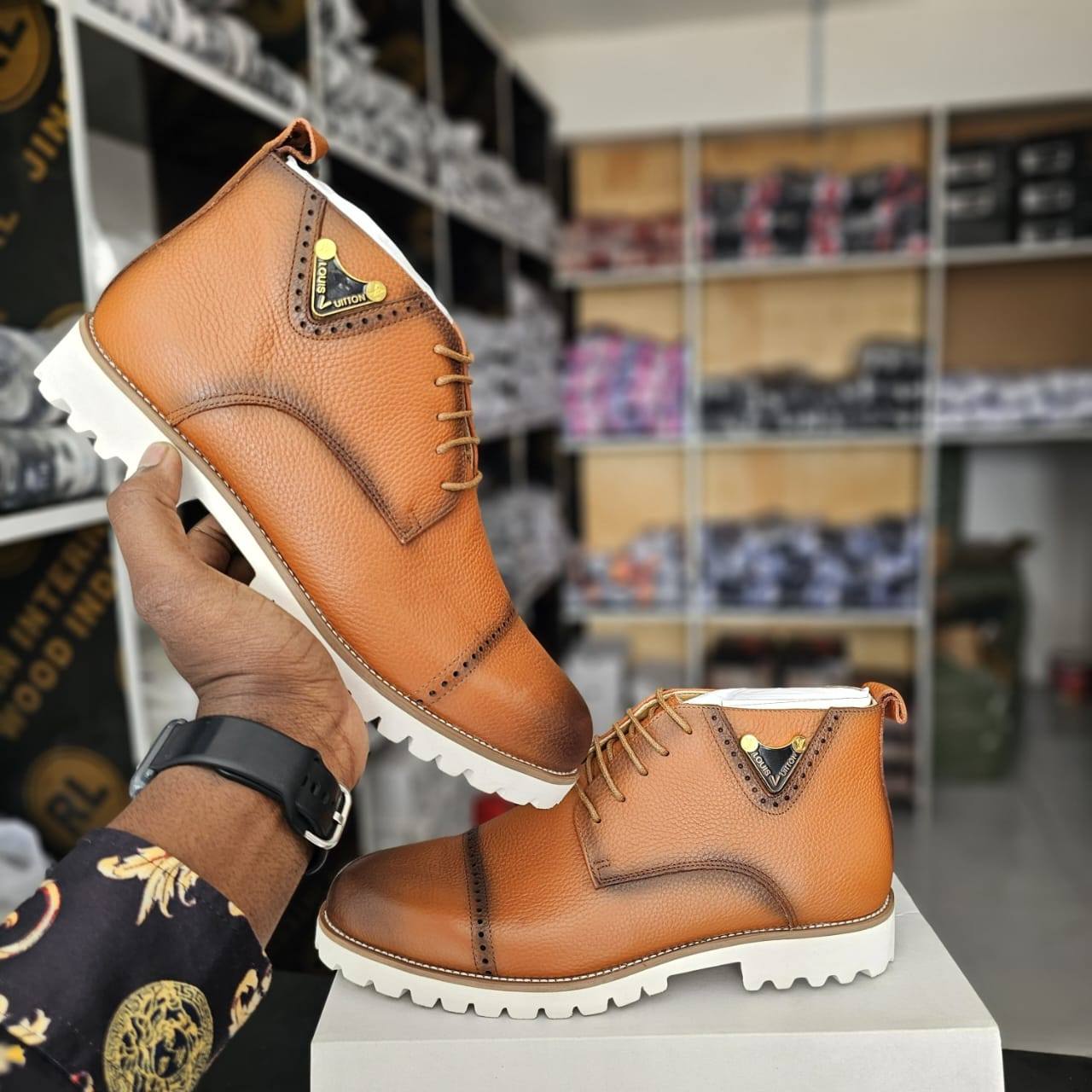 LV Official Leather Boots - Image 2