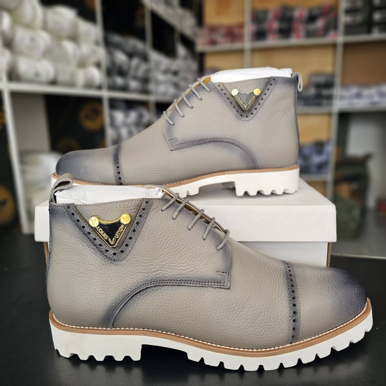 LV Official Leather Boots - Image 3